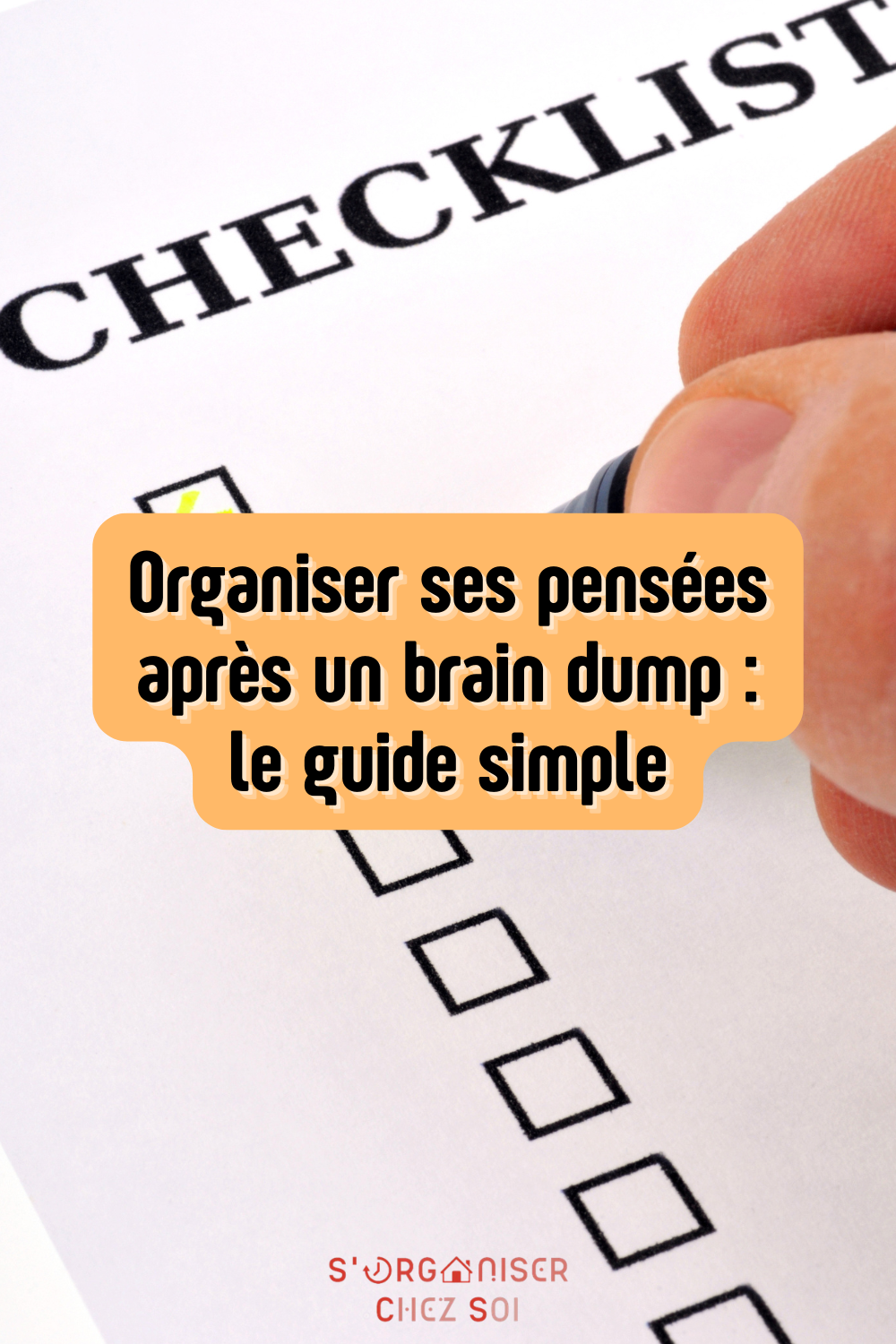 organiser ses pensées