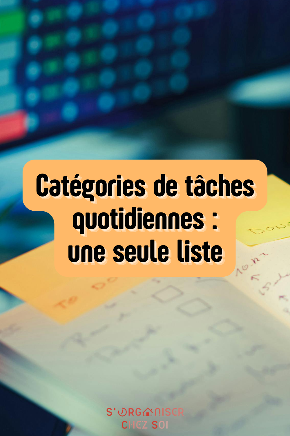 catégories de tâches quotidiennes